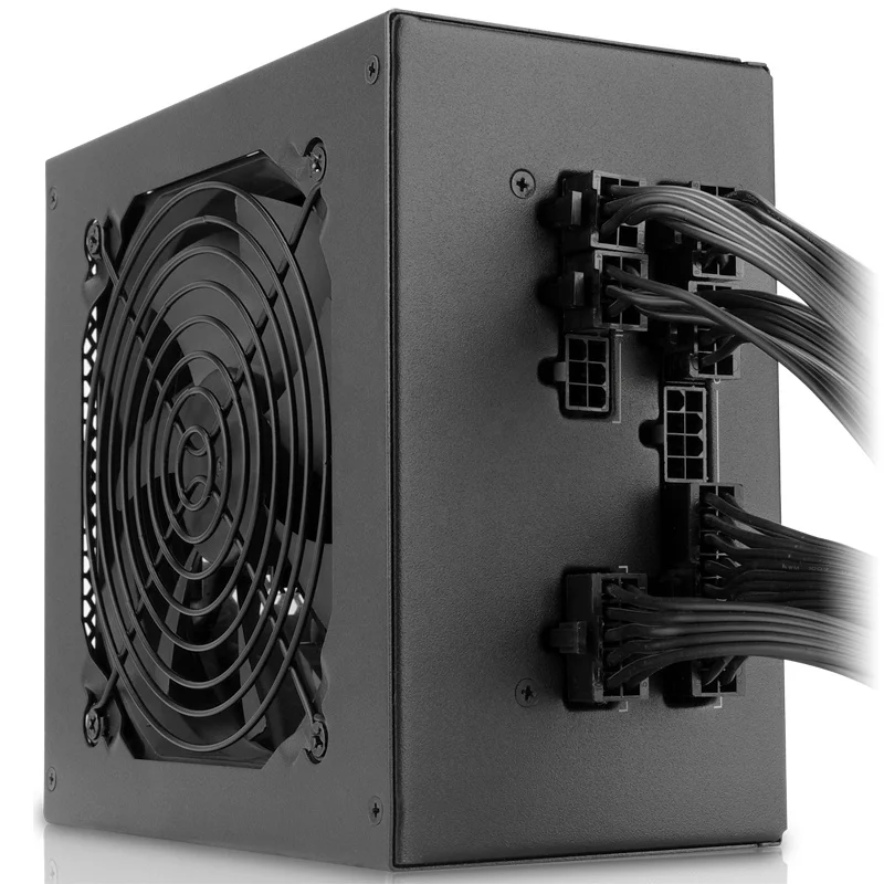 
Блок питания ATX модульный 600W700W, блок питания для настольного ПК, игровой блок питания активный APFC 80plus, с бронзовым бесшумным вентилятором 