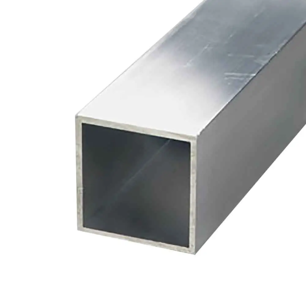 Natural silver anodized Square Aluminium Tube pipe for Multi Industry   ( IS - 63401 / BS - E91E / AA - 6101 )
