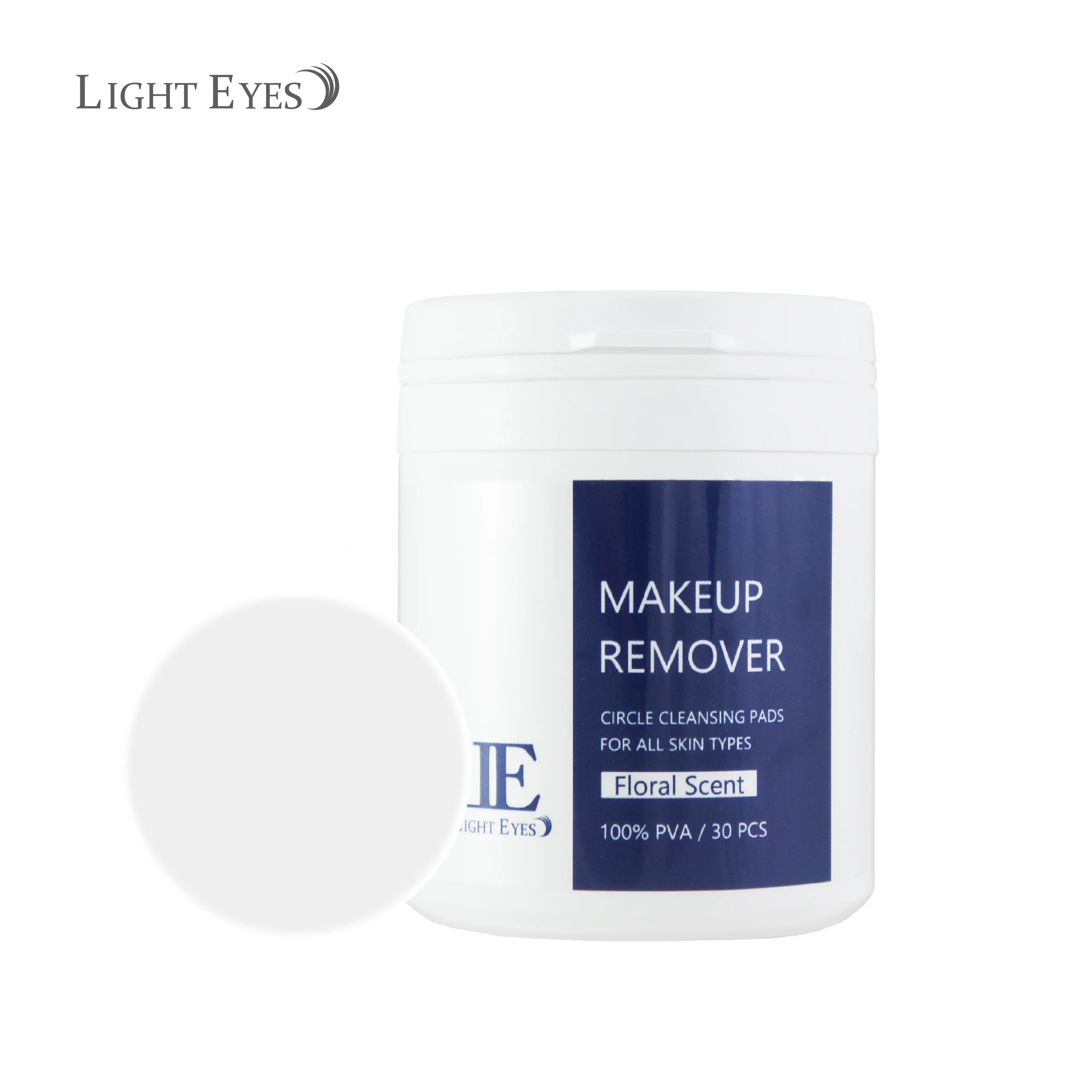 LIGHTEYES Makeup Remover pads Freesia Fragrance white circle 30 pcs