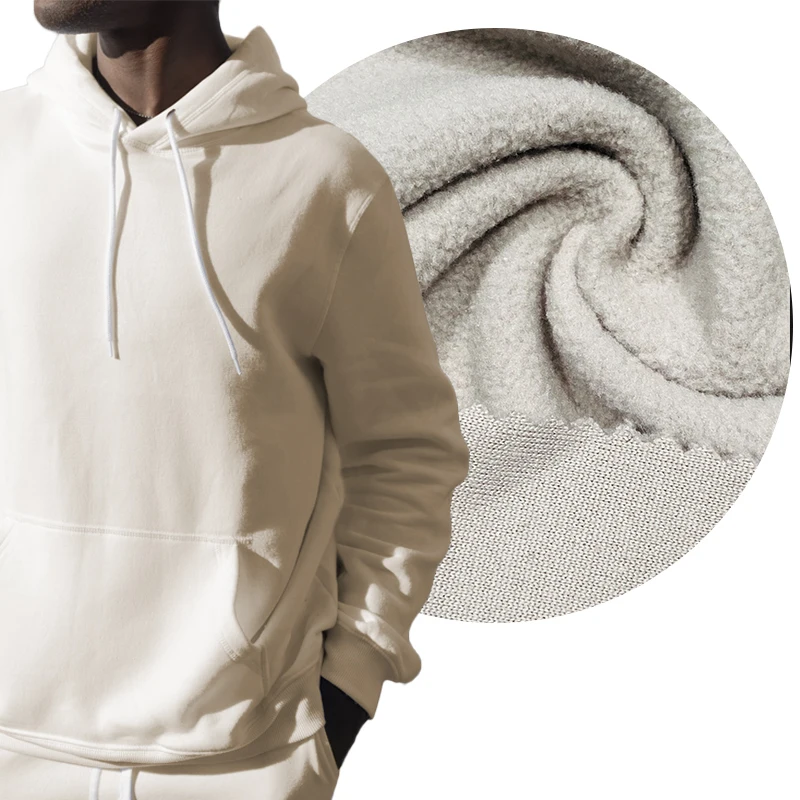 Recycle polyester fleece Eco-friendly fleece fabric one side brush fabric