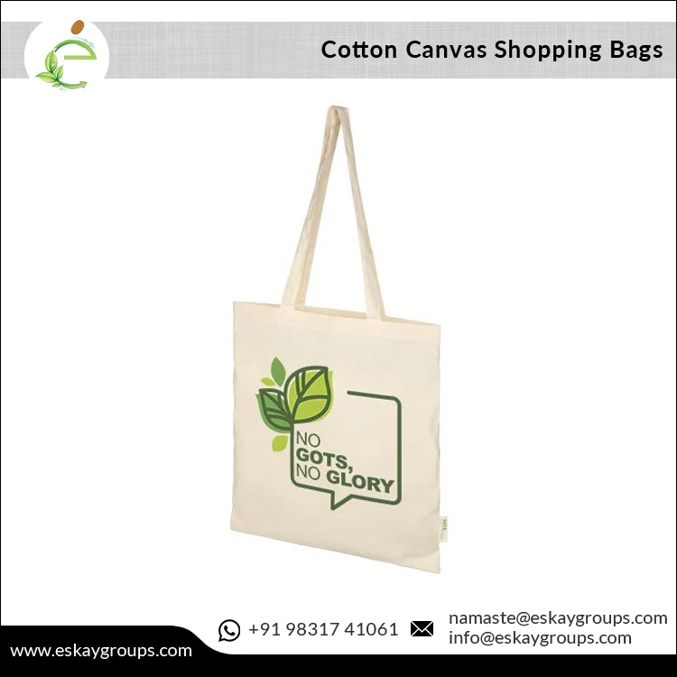 Reusable Eco friendly Custom Canvas Tote Bags Grocery Shopping Organic Cotton Cloth Bags at Bulk Price