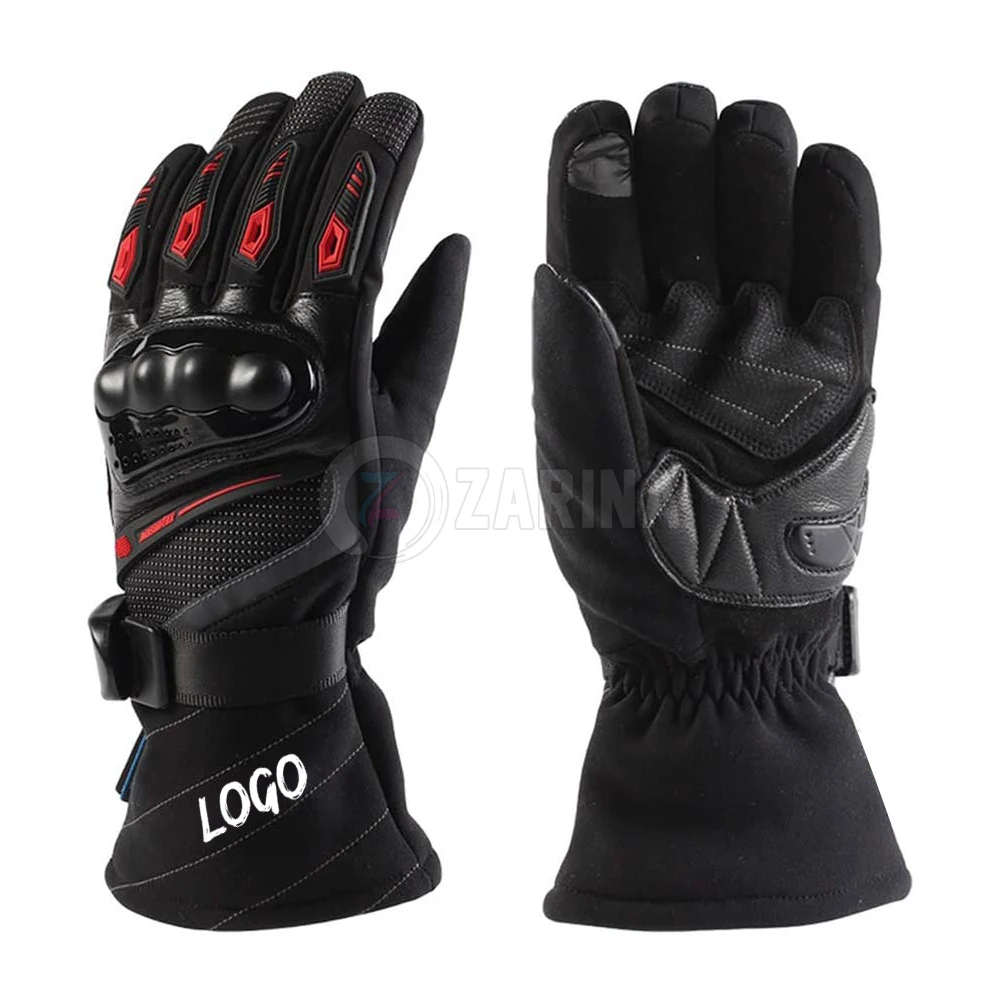  Длинные мотоциклетные перчатки для мужчин теплые водонепроницаемые мотоперчатки с закрытыми пальцами езды на мотоцикле сенсорным экраном