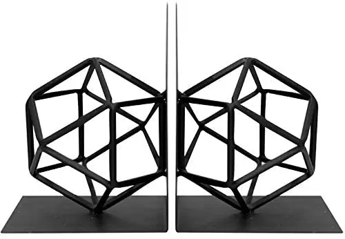 Black Steel Cheap Wholesale Creative Bookends Book Decorative For Shelves