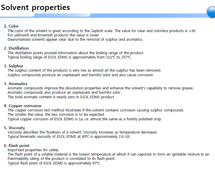 Manufacturer & Exporter of Industrial Grade ESOL- Electrical Discharge Machining Mold Making Solvent