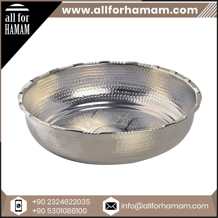 Stylist Design Hammam Copper Chrome Plated Bowl At Wholesale Price Buy Custom Size Bath Water Pouring Bowl