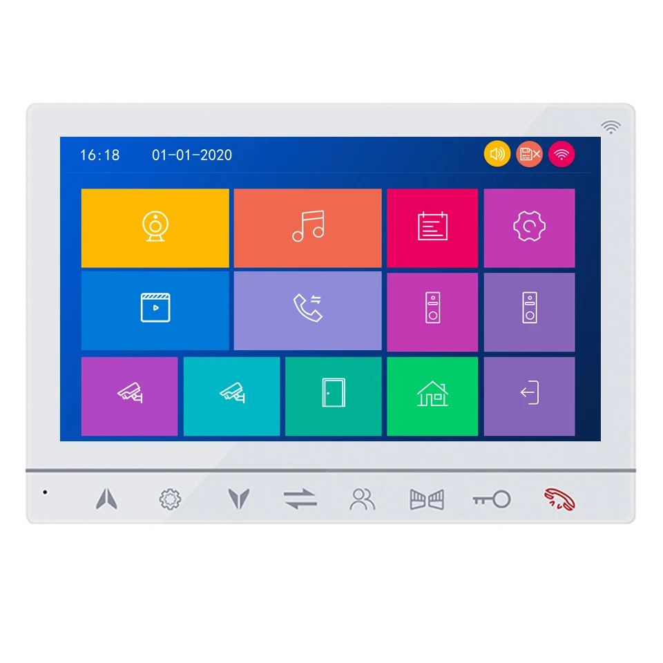 7 inch Color Video Door Phone WiFi Villa Video Intercom ip System