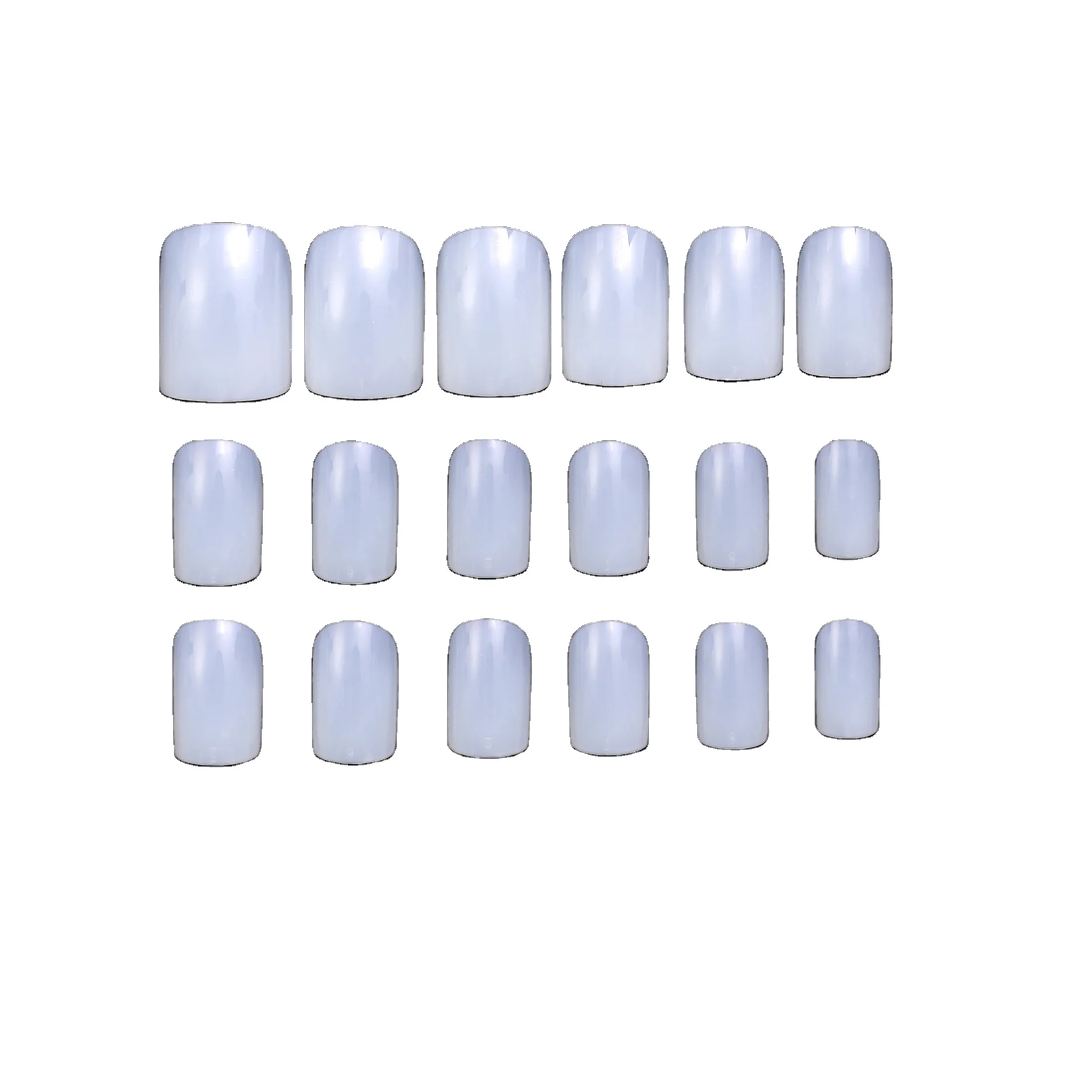 HELIOS 200 pcs Square plain faux nail tips Press On Nails for DIY natural false nail tips for salon and home use