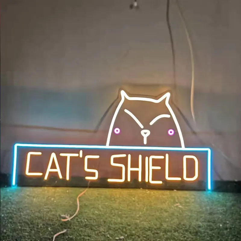 Fortune Lucky Cat Maneki Neko LED Anime Neon Sign Light Sign Wall Decor Personalized Gift