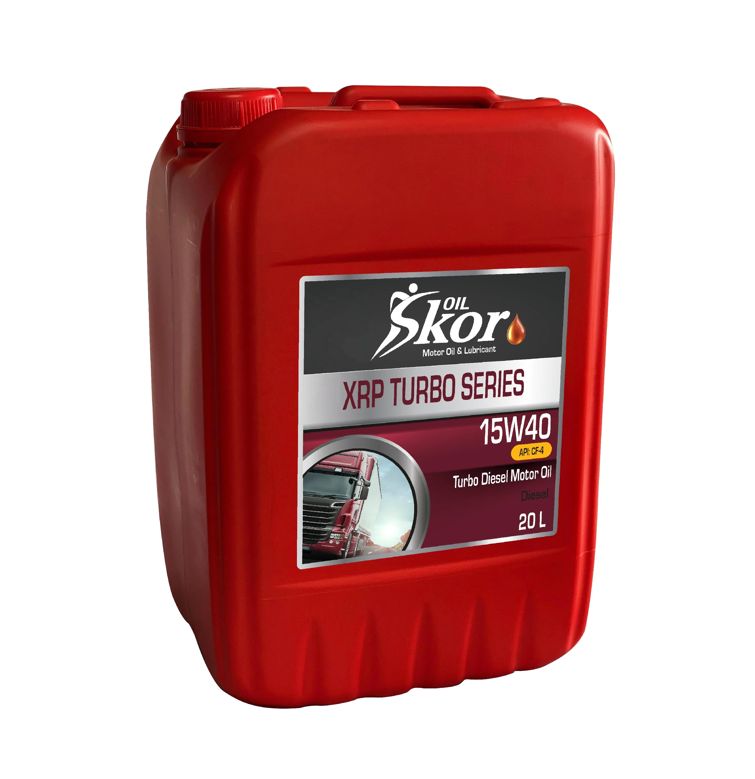 SkorOil 15w40 CF 4 High Performance Diesel Motor Oil XRP Turbo Series 18 Liter Bottle Motor Oil  Lubricants