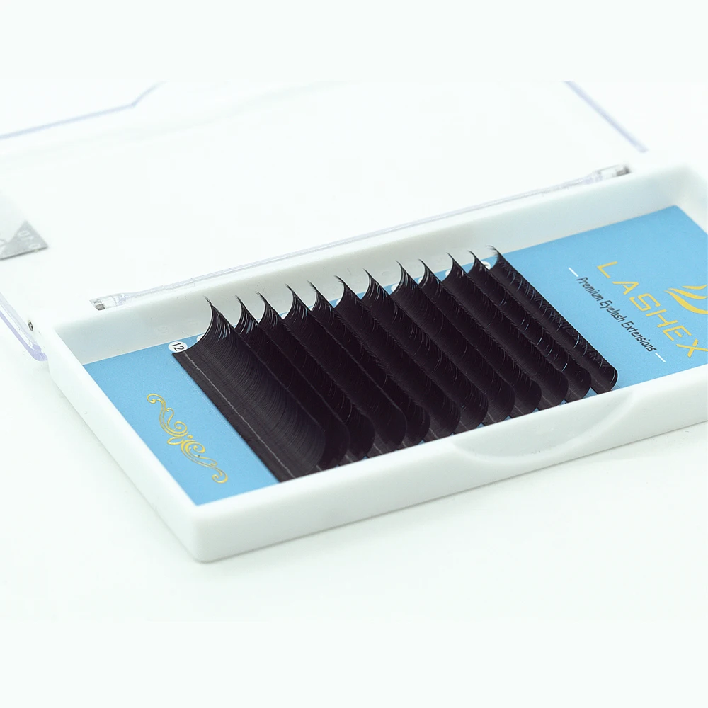 Lashex Wholesale Russia Volume Beauty Lashes  0.03 0.05 0.07 0.1 0.15 0.2 0.25 private label eyelash extensions