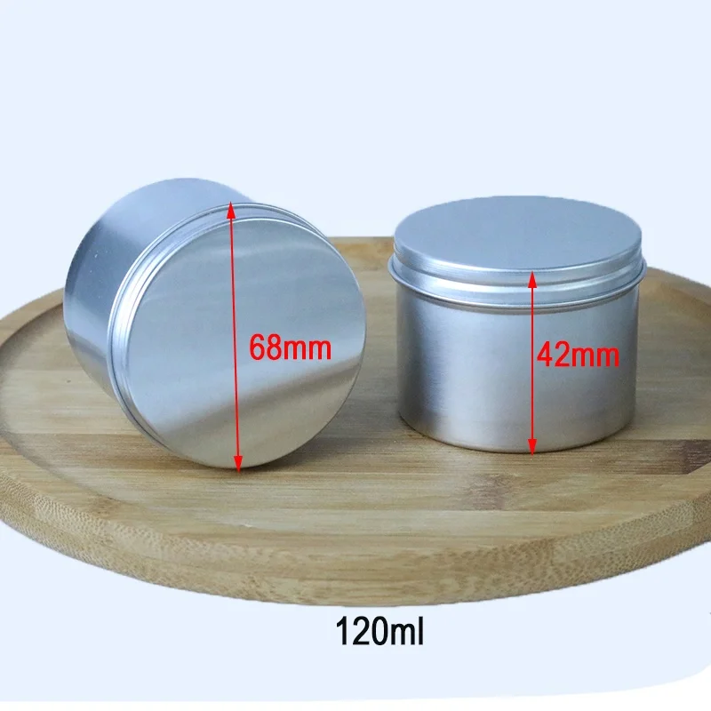 Low MOQ 120ml 4 oz Tall Tin Cans Empty Round Metal Tin In Stock (NAL01-120B)