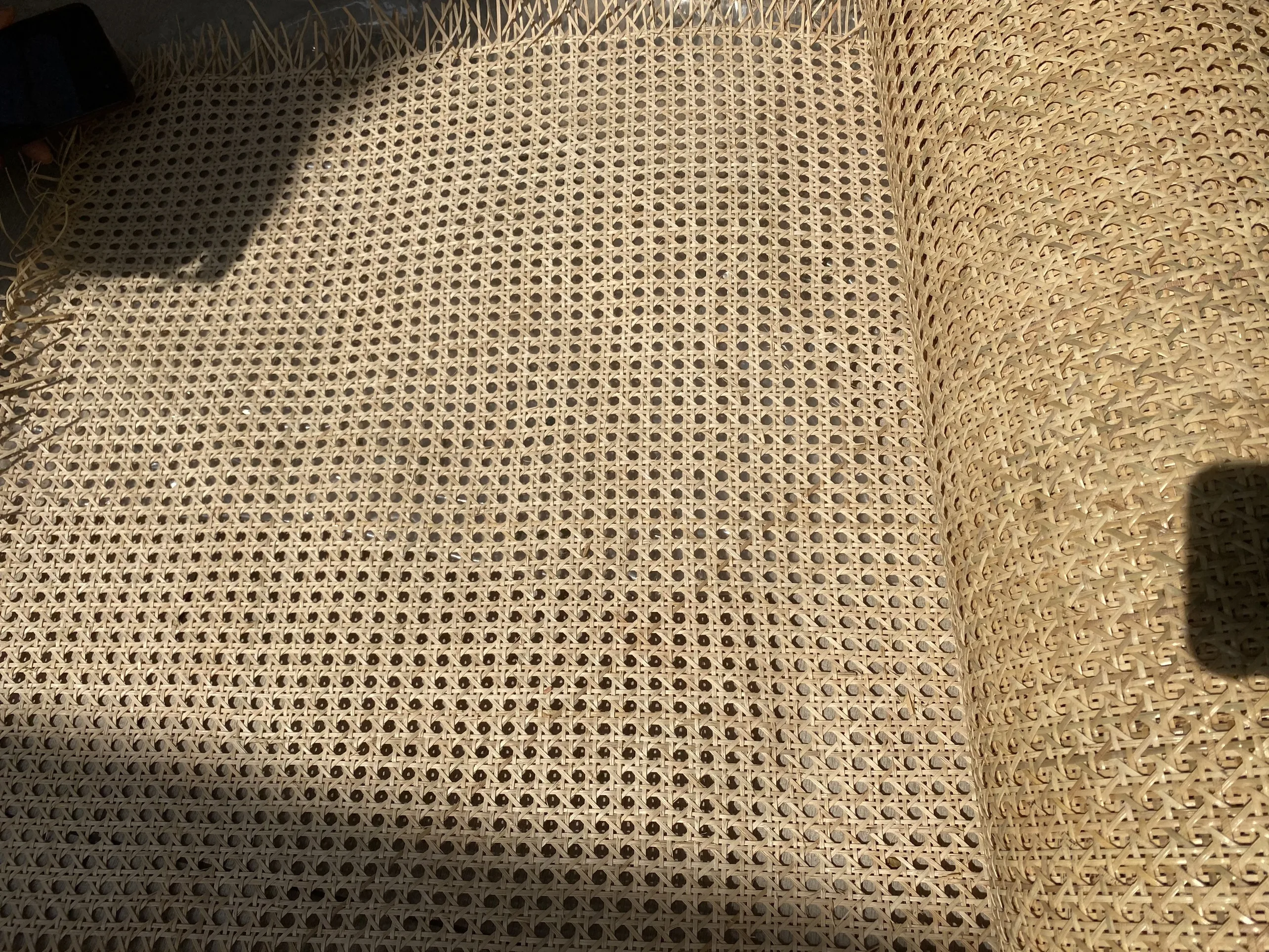 Natural open 1/2 mesh rattan webbing roll for making chairs - Woven Rattan cane webbing for furnitures