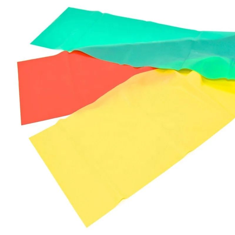 Flat stretch latex theraband exercise set