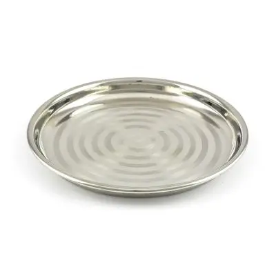 Stainless Steel  Beggi China Plate Dish Thali Dinnerware plate set