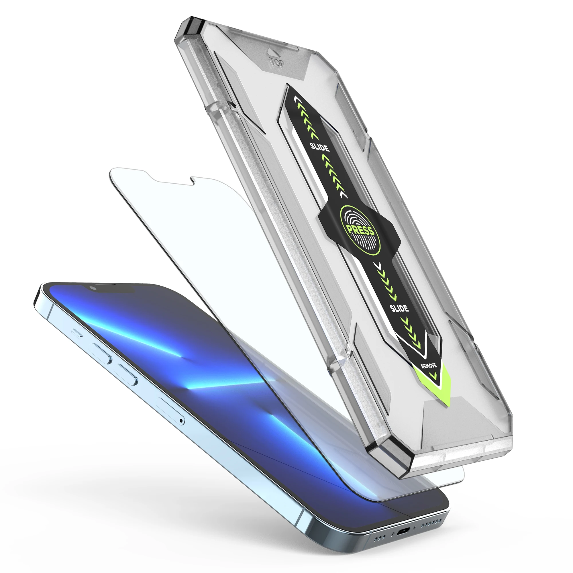 for iPhone 13 12 11 Pro Mini Tempered Glass Screen Protector for iphone 13 pro max glass screen protector with Easy Applicator