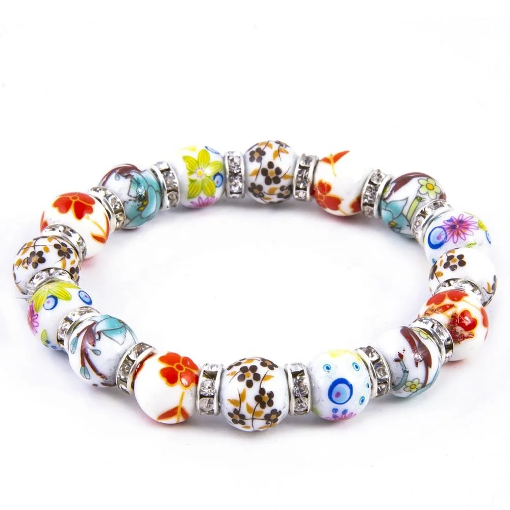 COLORFUL DESIGNED  BEADED BRACELET FROM TURKEY
