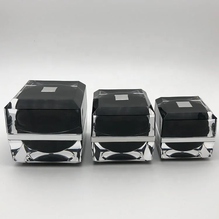 
 Акриловый косметический контейнер для скраба для тела, пустая банка 100 мл, пластиковая банка для крема  