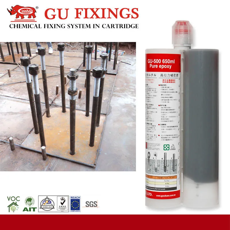 anchor bolts m16 m24 injection chemical epoxy