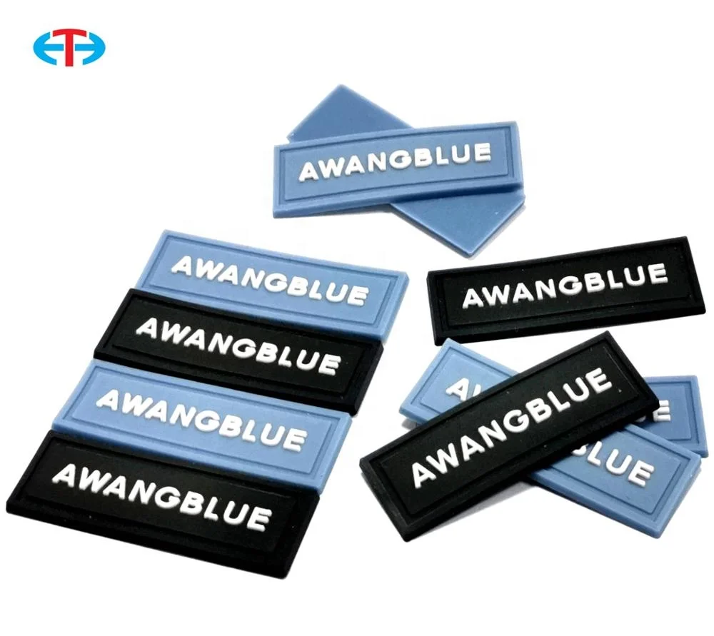 Custom PVC badge/custom silicone label/clothing PVC rubber patch  Label