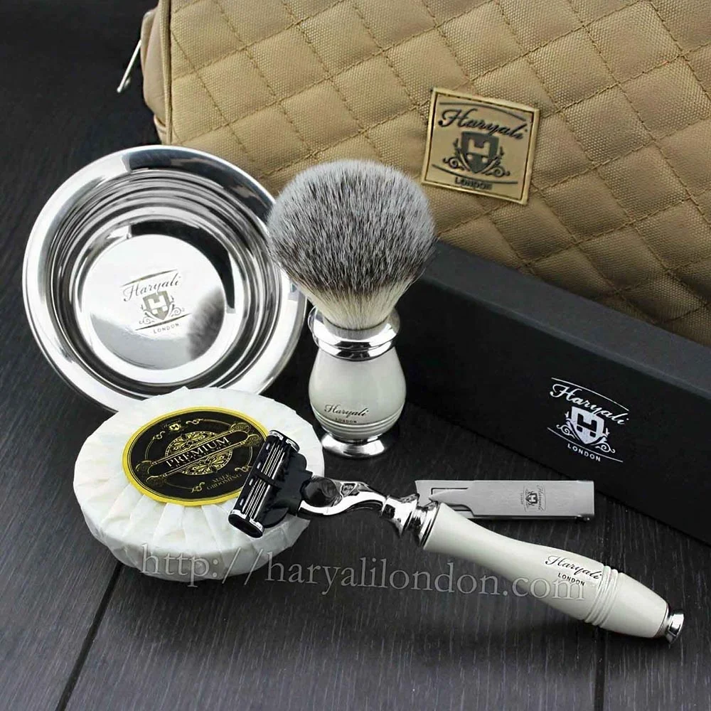 
Лучший мужской набор для бритья для начинающих, простой в использовании с бритвенным картриджем с тремя лезвиями и т. д. 