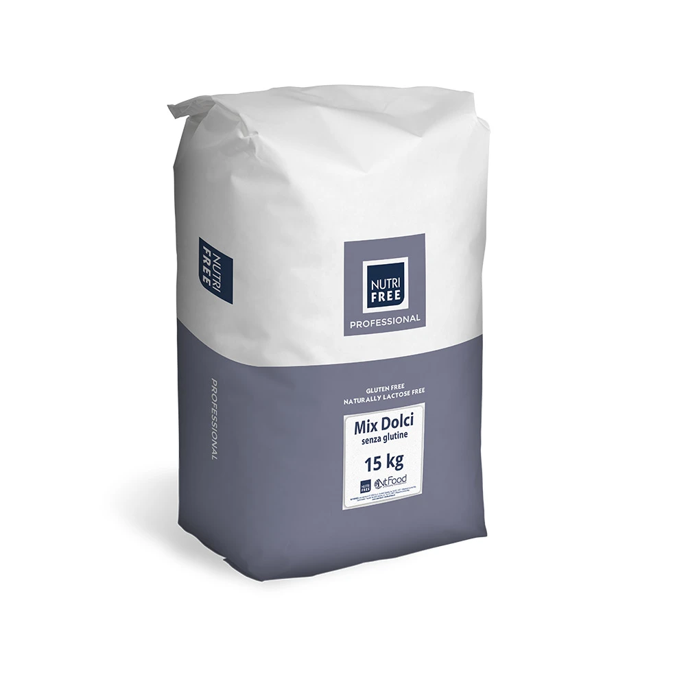 Gluten Free flour MIX FOR CAKES 15 Kg lactose free bag pure original made in italy rice corn tapioca starc