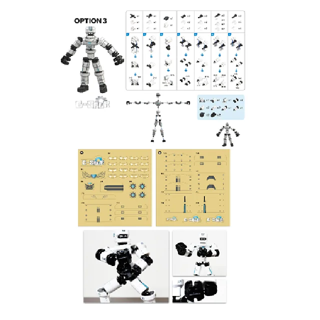 Premium various postures available 3 colors joint-structure GEARS FIGURE SERIES robot for kids every part made in Korea