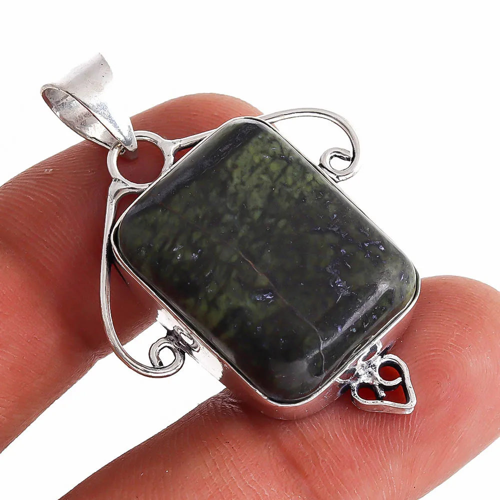 
amazing new year designer jasper gemstone silver plated handmade pendant for wholesale jewelry supplier 