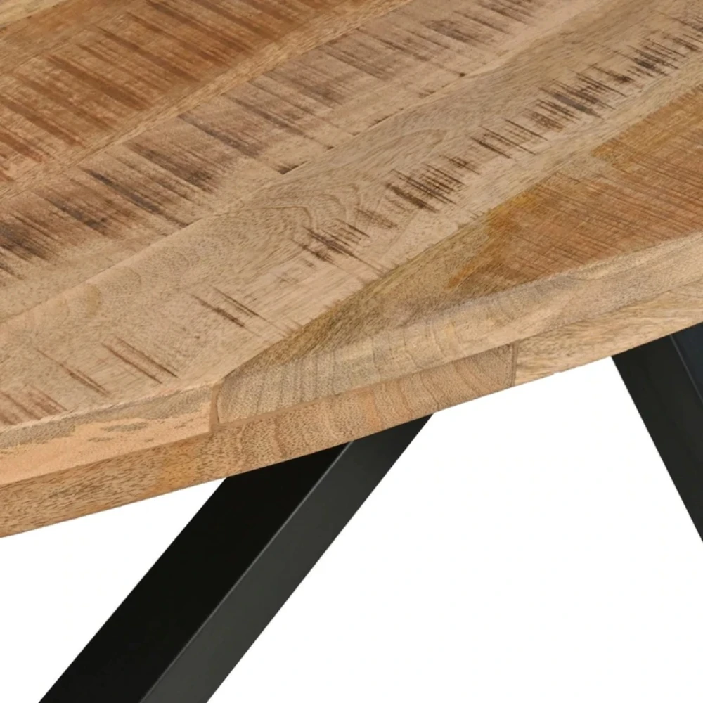 Simple Solid Wood Dining Table with Solid Wood Dining Room Sets Crafts Dining Room Furniture with Metal Home Furniture Modern