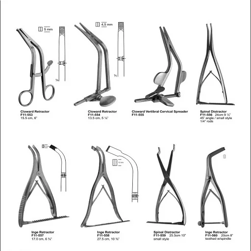 Spinal Distractor Inge Retractor Inge Retractor Cloward Retractor