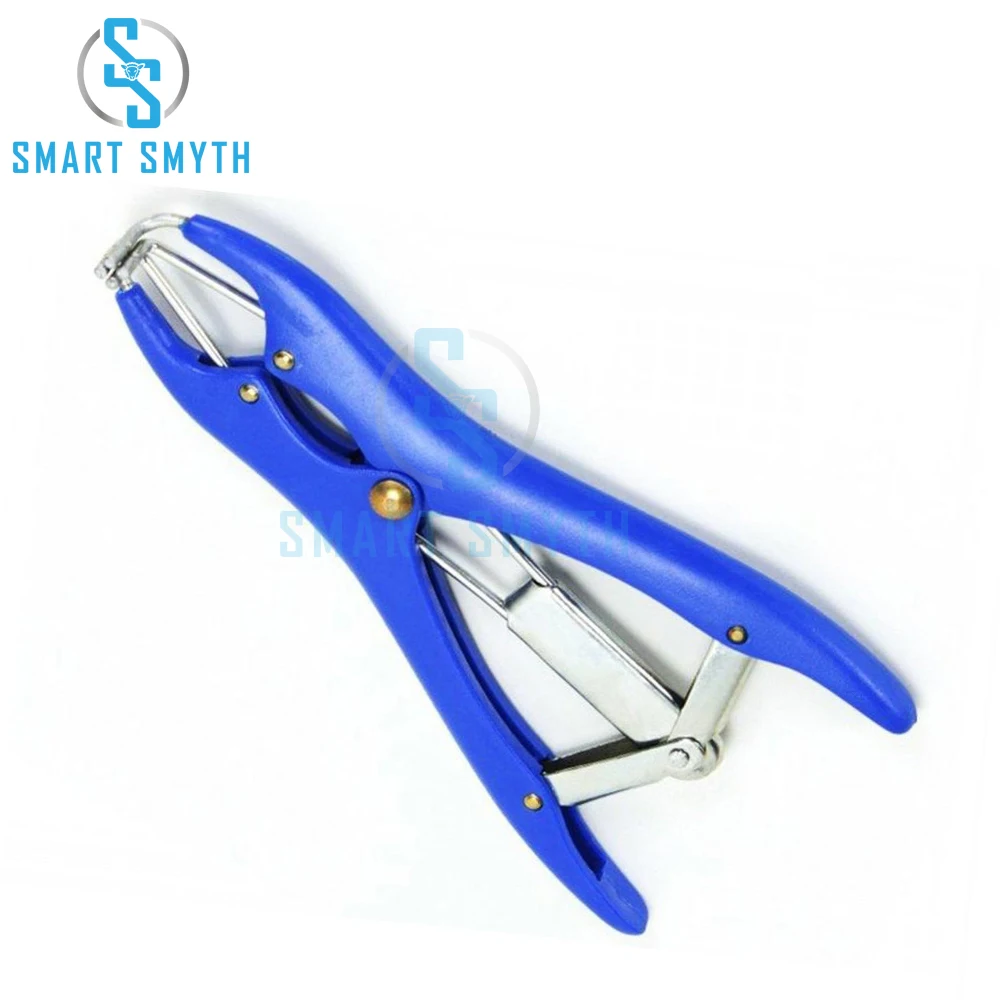Sheep Tail Docking Clamp Bloodless Castration Pliers Stainless Steel Plastic Forceps
