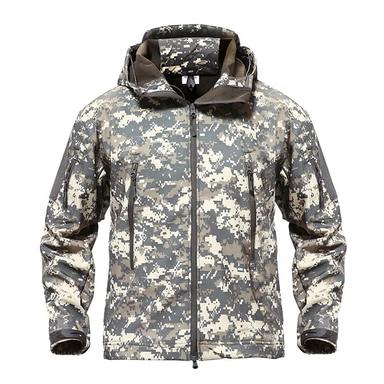 
Custom Men Tactical Camo Softshell Fishing Waterproof Jacket Men,Hiking Combat Jacket, Hunting Military Camouflage Coat 