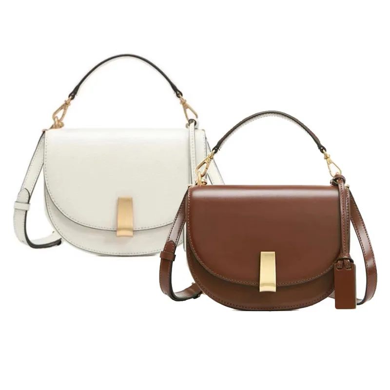 Wholesale women hand bags leather crossbody saddle bag