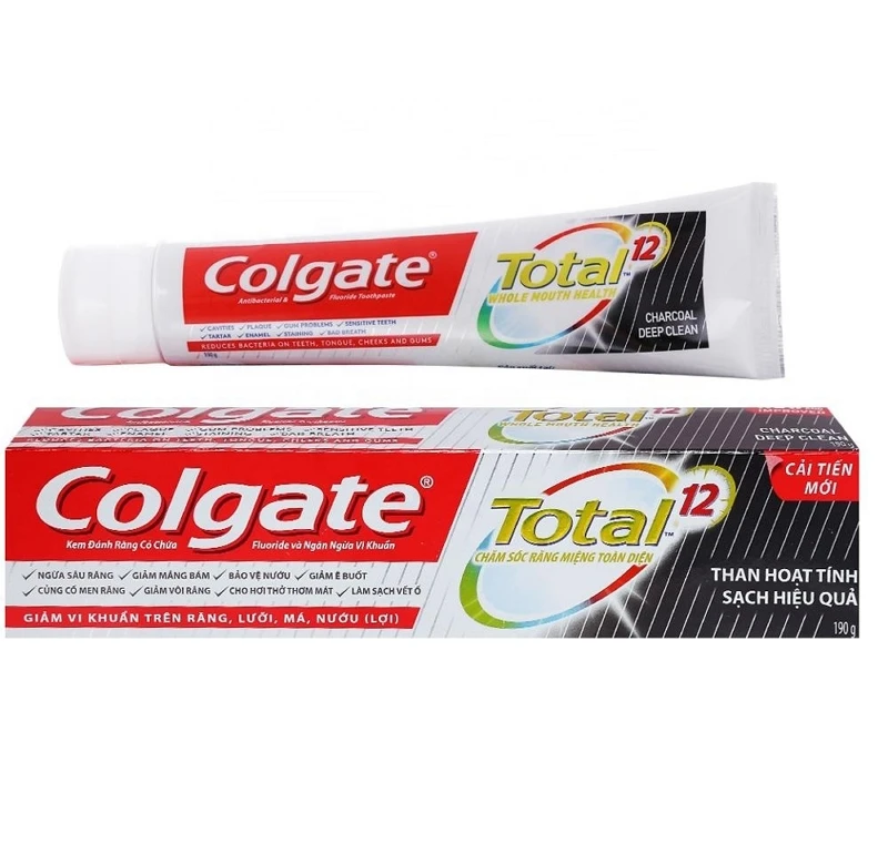 Зубная паста Colgate 190 г с угольным