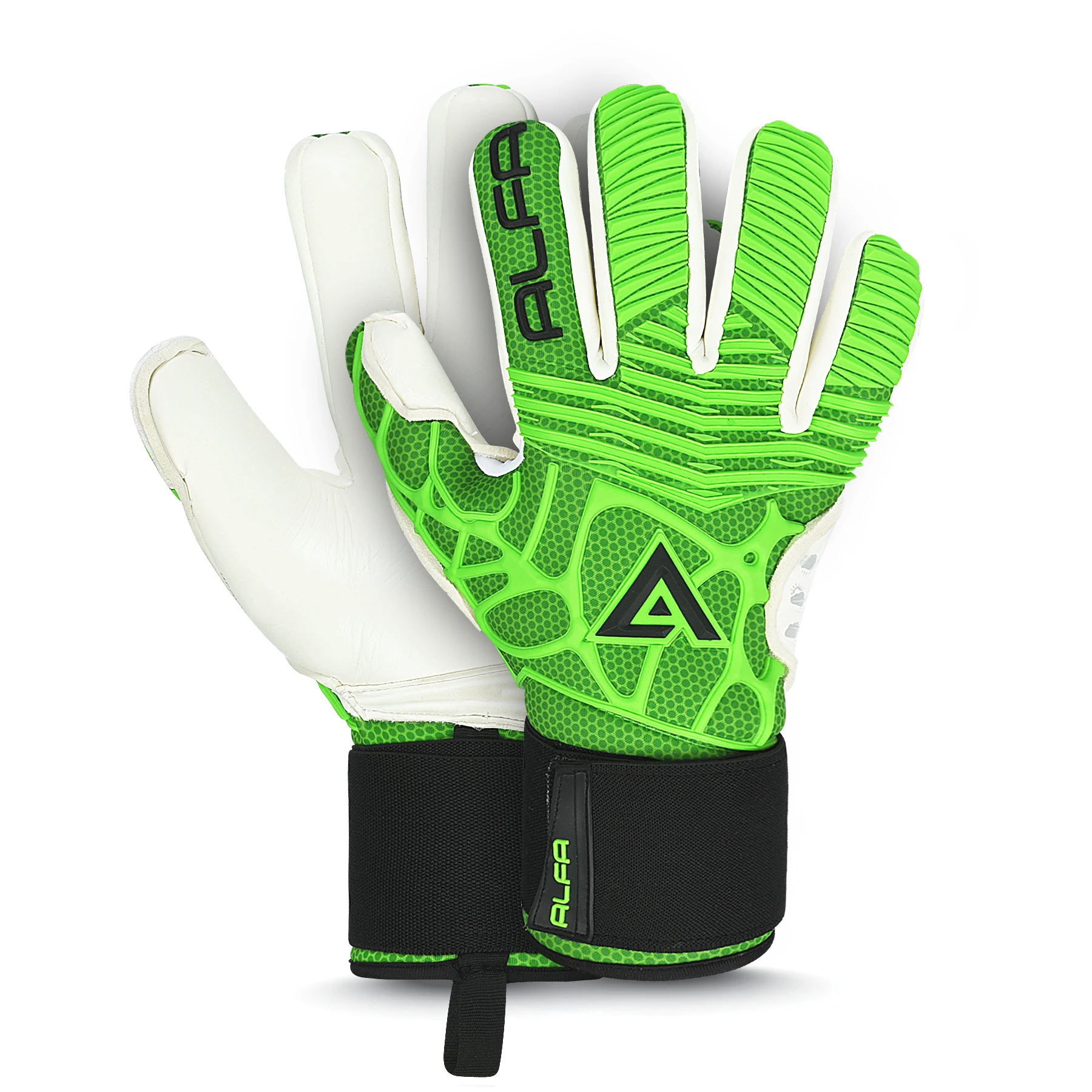 Best quality Goalkeeper Gloves Alfa label Goalkeeper Gloves super soft Goalkeeper gloves