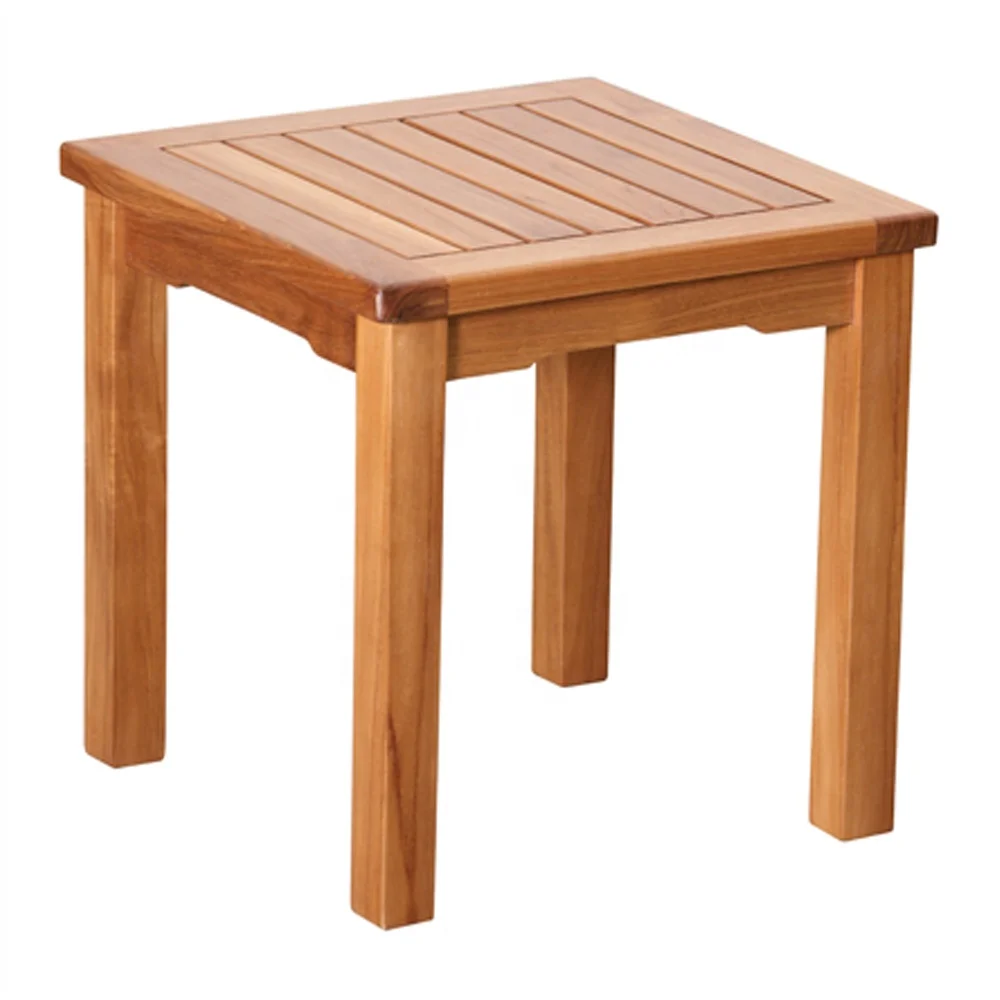 High Quality Modern Square Coffee and Dining Tables Outdoor Teak Patio Garden Furniture from Indonesia for Beach and Hotel Use
