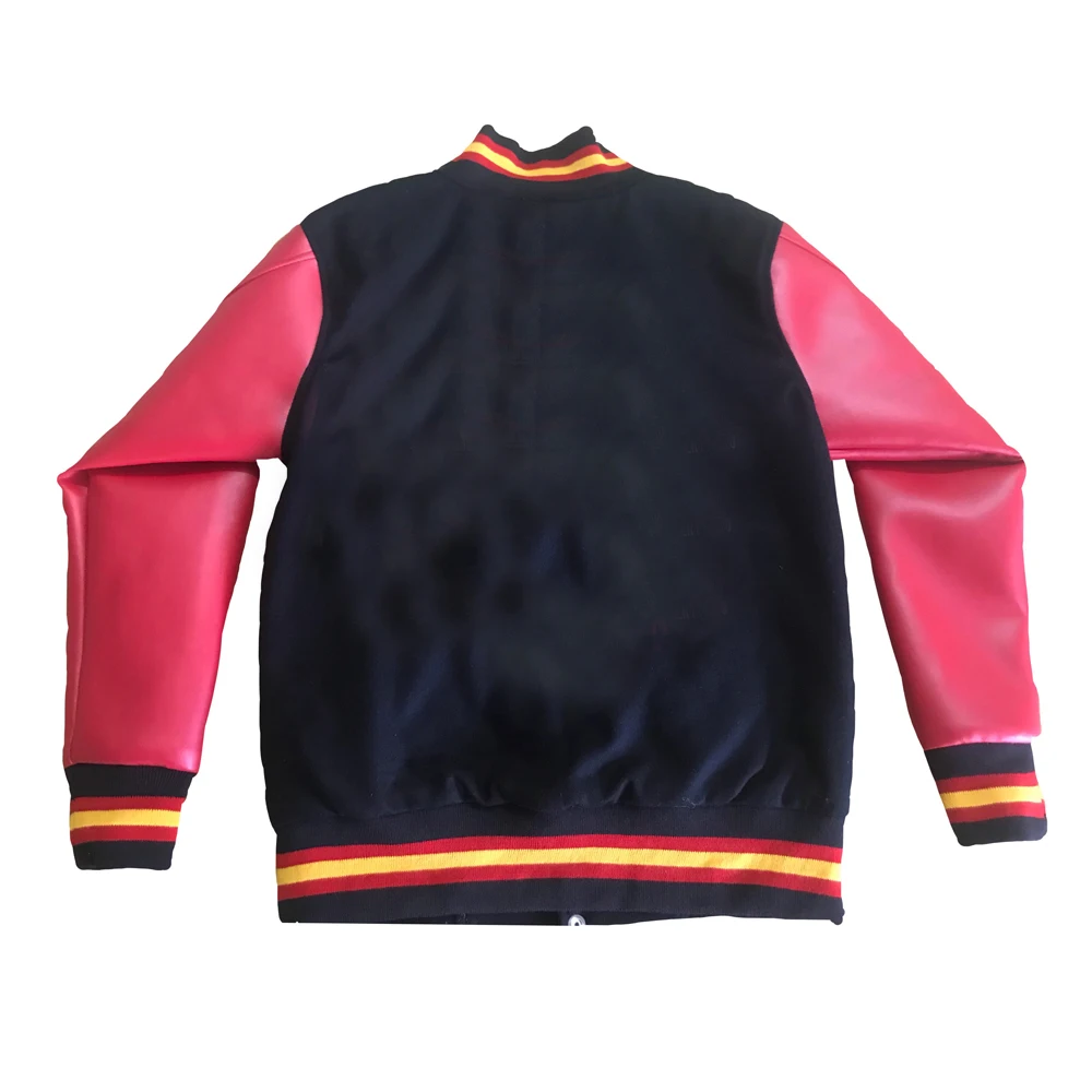 Wholesales Men Solid Baseball  Varsity Jacket/ College Letterman Jacket In High Quality