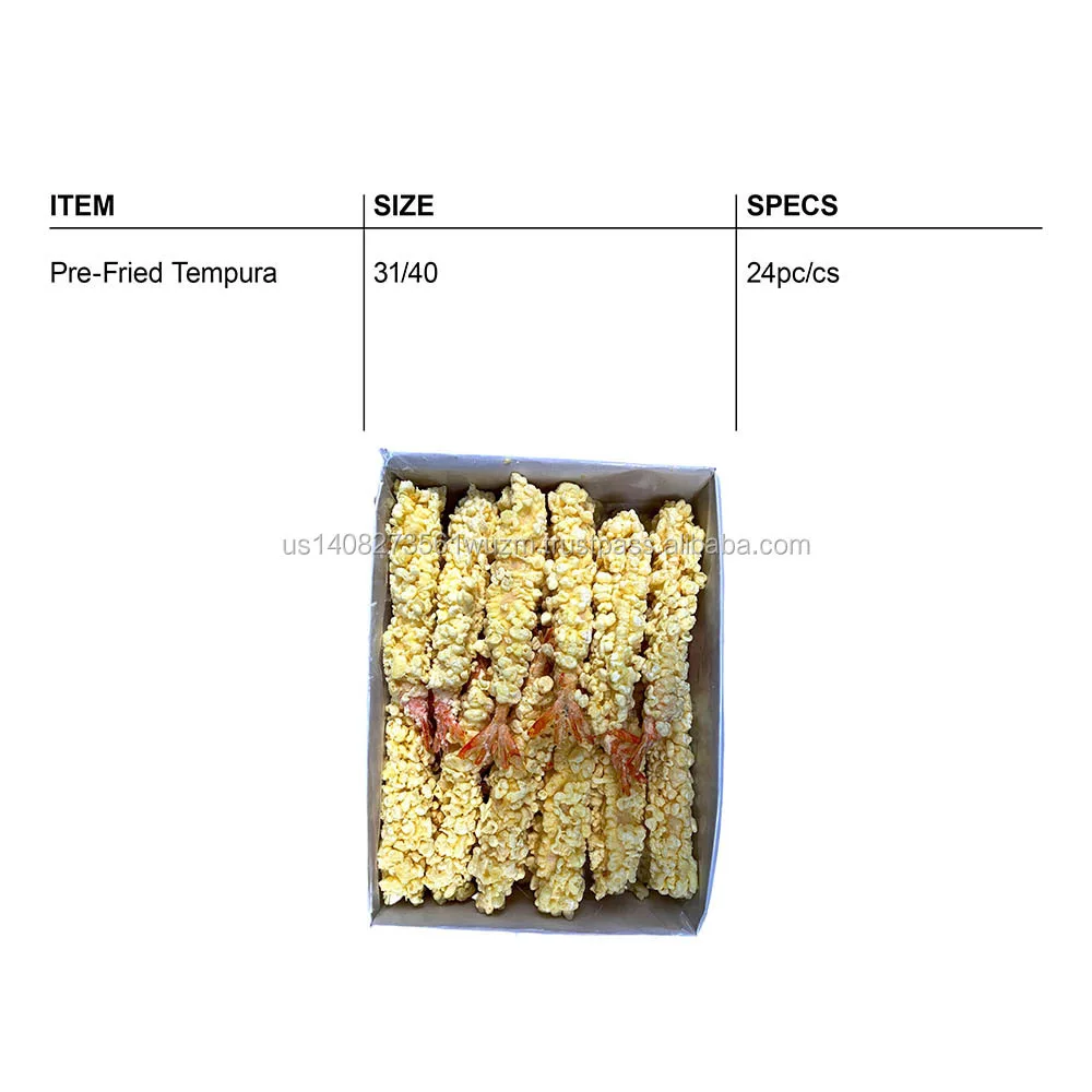
Pre-Fried Vannamei tempura Shrimp prawn fresh / frozen prawns Vannamei 