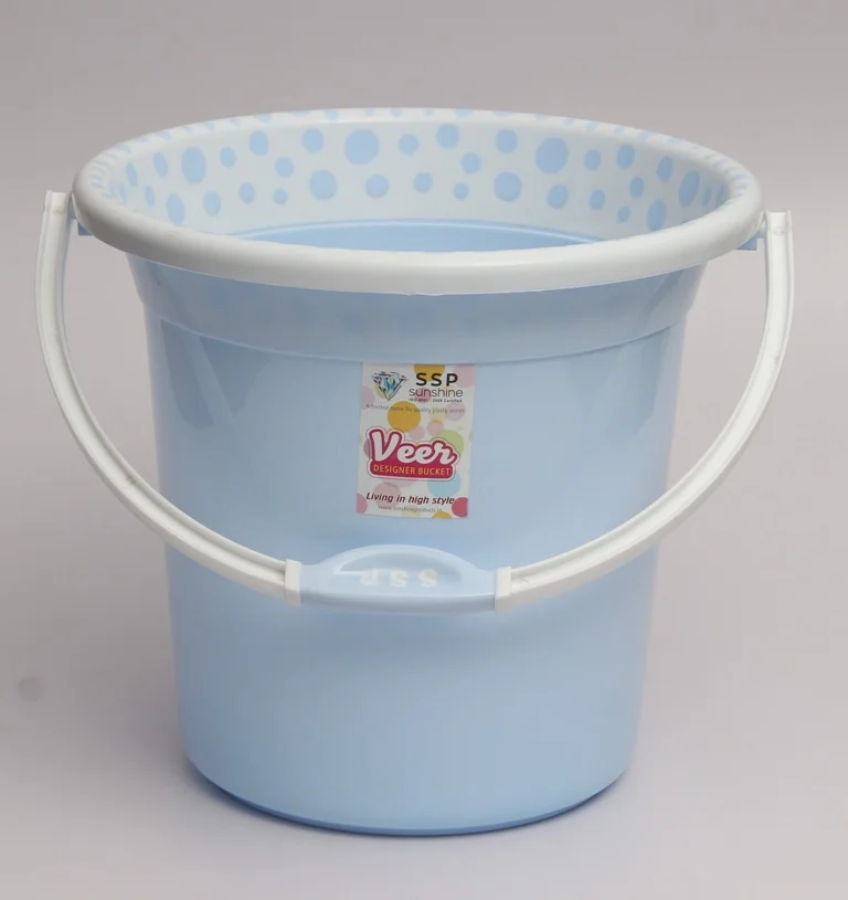 
Multicolor high quality portable 18 Litre cylindrical Plastic buckets made in india factory 
