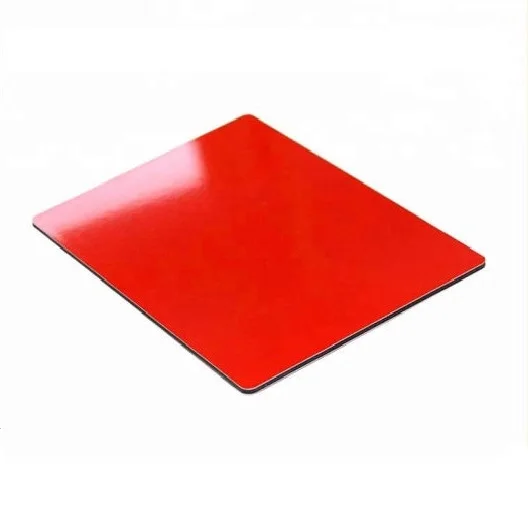 3d Model Design Outdoor Aluminum Composite Panel Aluminum High Gloss Red Cladding Graphic Design, PVDF FEVE Wooden Box 3mm