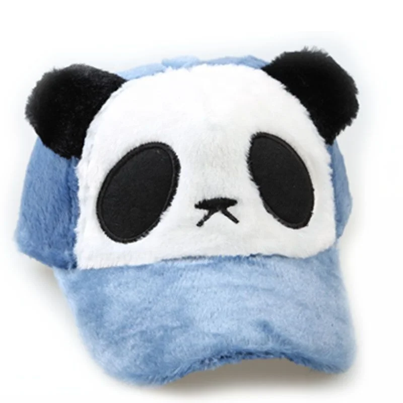 Factory direct sales plush panda parent-child cap cute animal cartoon baseball cap wholesale warm autumn and winter cap