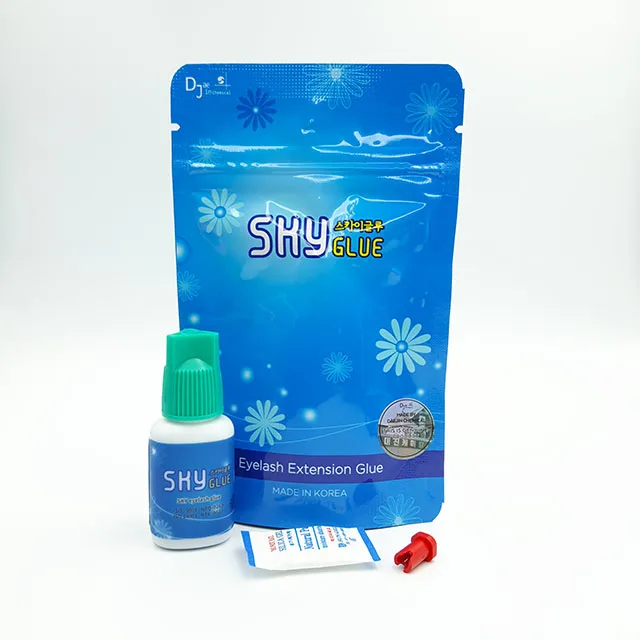 Sky Glue S+ Type Lash Glue 5ml Fast Dry Long Lasting Premade Fans Individual Eyelash Extension Sky Glue Korea Adhesive for sale