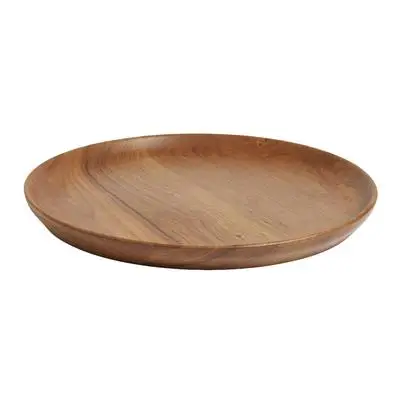 Custom Size Eco-Friendly Acacia Wood Rolling Tray Rectangular Food Tray for Home Use Decorative Serving Tray
