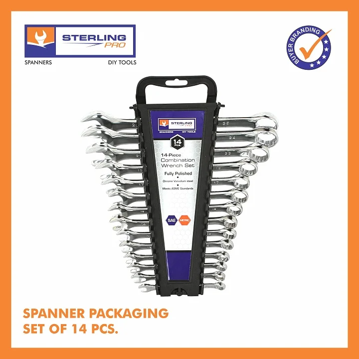 Spanners & Wrenches Elliptical Mirror Finish Satin Finish 20MM Fully Polished Chrome Vanadium Steel Nickel Plated All Brands