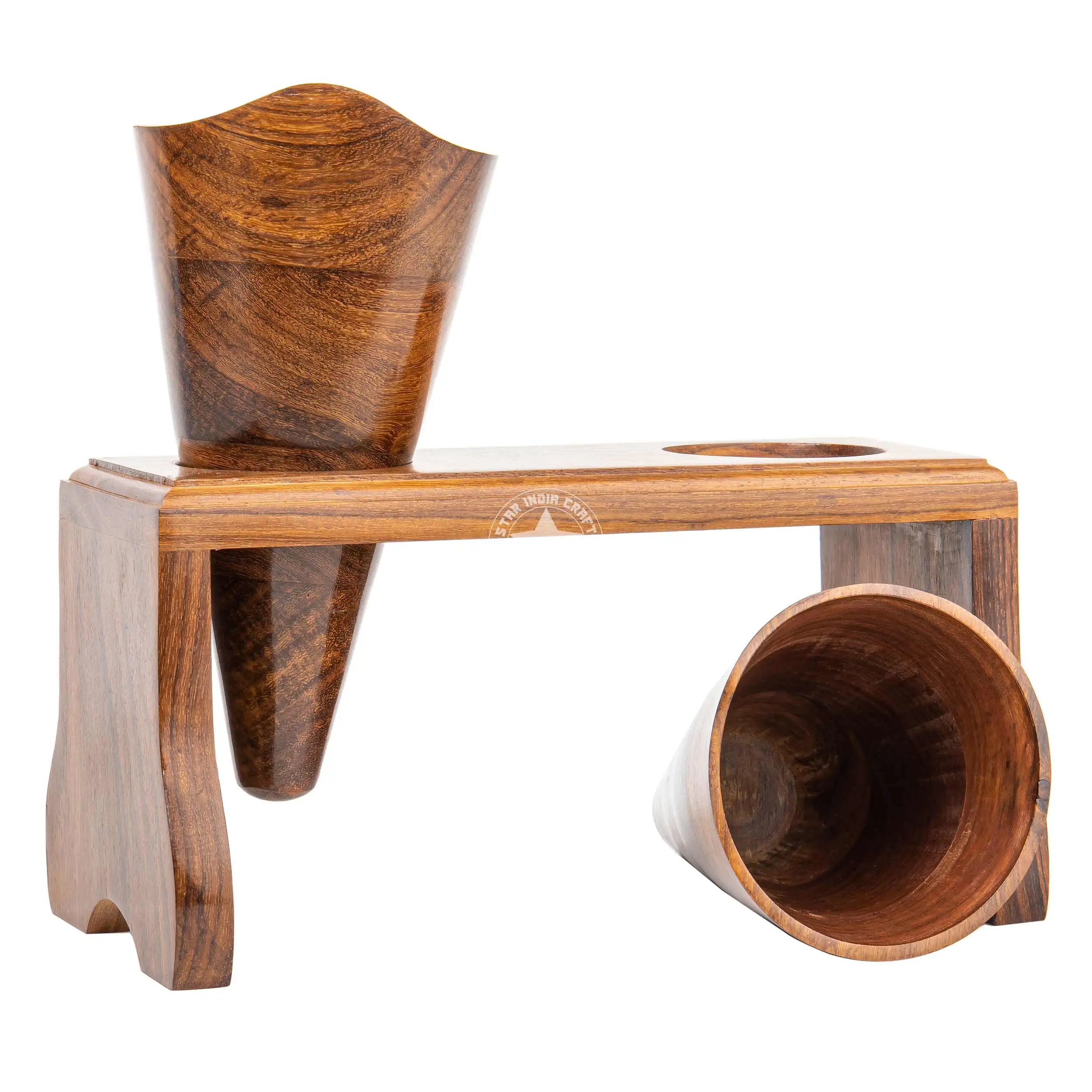 Деревянный держатель для салфеток в форме конуса для ресторана, кухни, держатель для салфеток, деревянный держатель для салфеток/держатель для салфеток