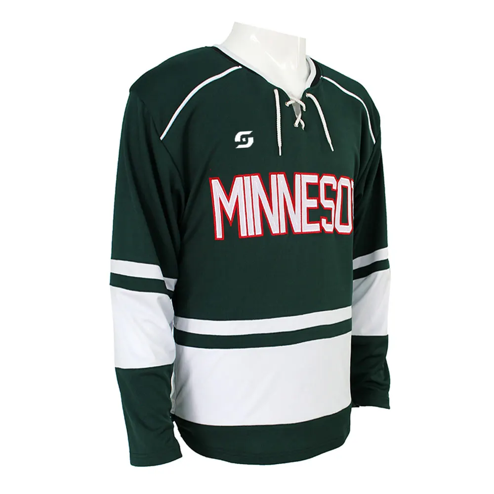 Custom Logo Design Ice Hockey Jersey Top Selling Ice Hockey Jersey In Good Quality Long Sleeve Ice Hockey Jersey