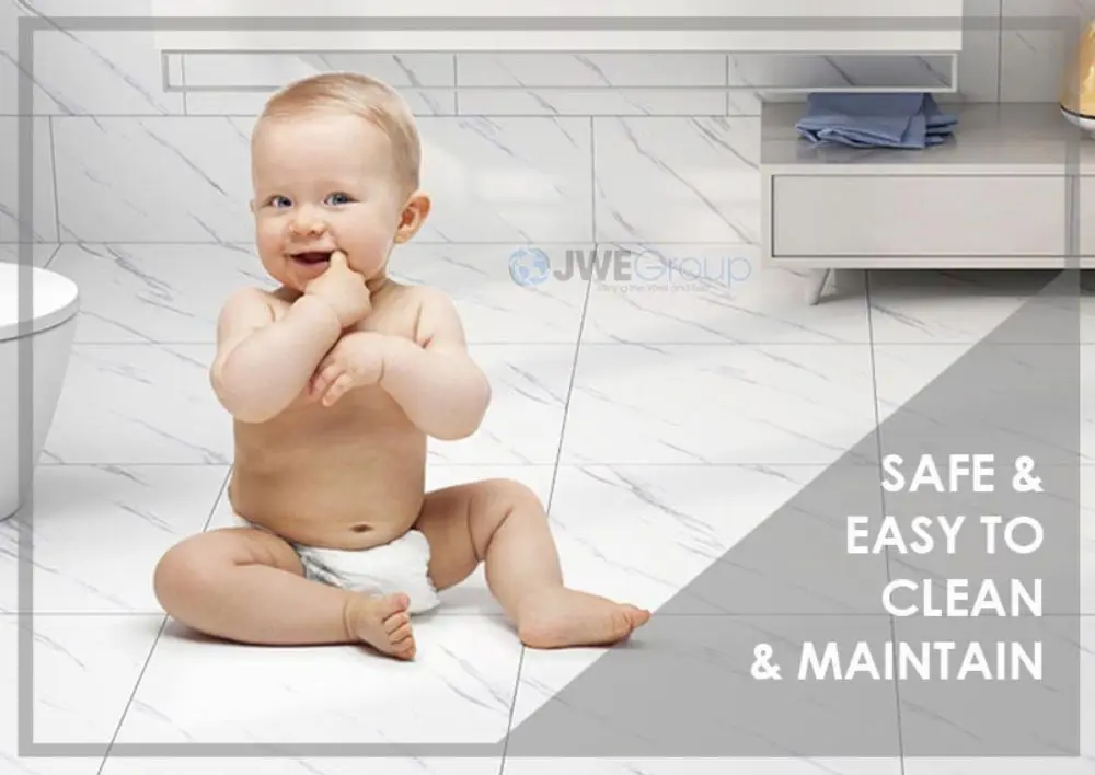 Arrowzoom Self-Adhesive Marble PVC Vinyl DIY Home Decor Living Room Bathroom Kitchen Wall Floor Tiles 30*30 cm KK1191