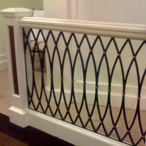 High end house interior decorative stair railing designs wrought iron railing design