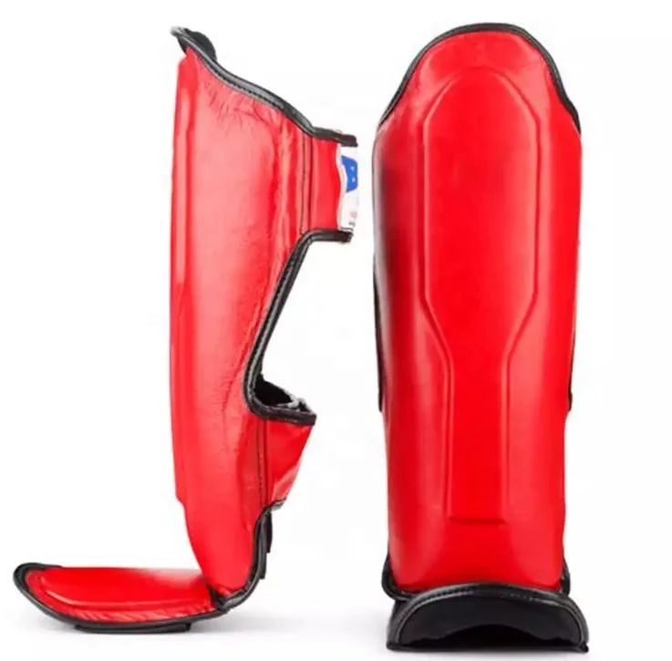 Cheap Price Hgih Quality Custom Black Shin Instep Custom Elastic Shin Guard Kick Boxing Shin Made In Pakistan