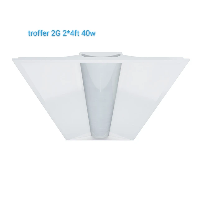 US Inventory 2*4 LED Troffer Light 25W/35W 4550lm 30K/40K/50K Switchable Ceiling Troffer Light