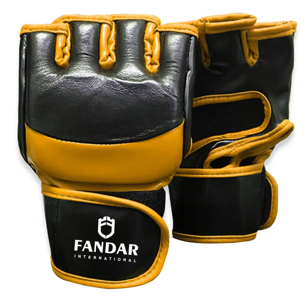 OME Custom plain Blank Weighted MMA gloves All Colors Available  high quality Material Leather gloves for mens